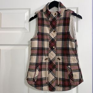 Soft plaid vest